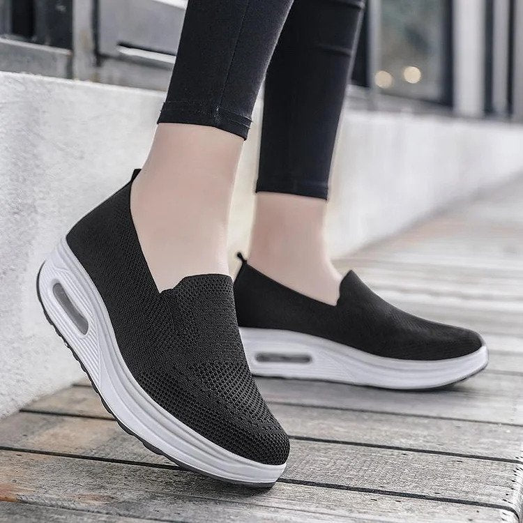 VeraStep Damen Orthopädische Slip-On Schuhe | Schmerzlindernde Komfortschuhe | Atmungsaktiv & Leicht | Unterstützung für Haltung & Alltag