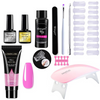 Polygelpro – Kit de uñas DIY con lámpara UV para uñas fuertes y elegantes