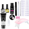 Polygelpro – Kit de uñas DIY con lámpara UV para uñas fuertes y elegantes