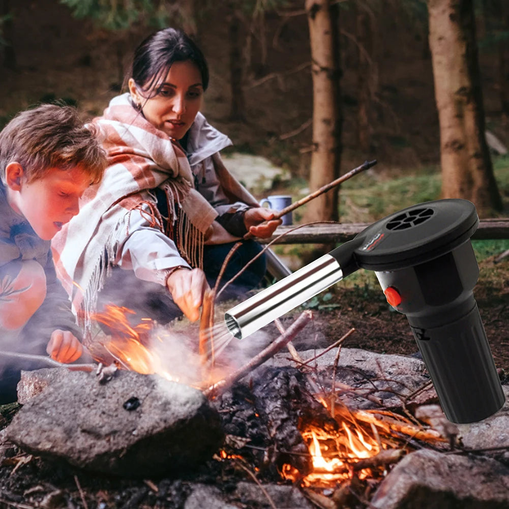 GRILLFORCE – Soplador de fuego portátil de aluminio para encendido eficiente