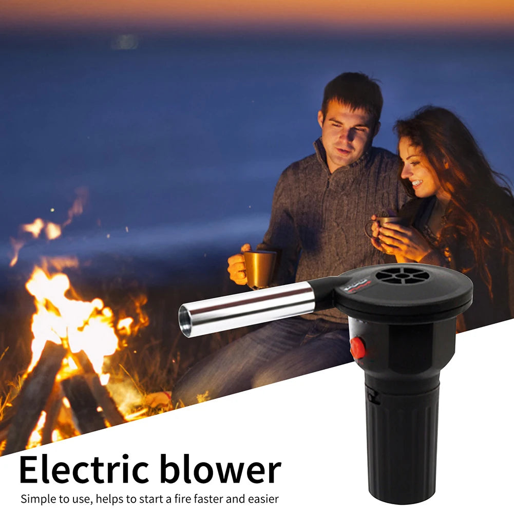 GRILLFORCE – Soplador de fuego portátil de aluminio para encendido eficiente