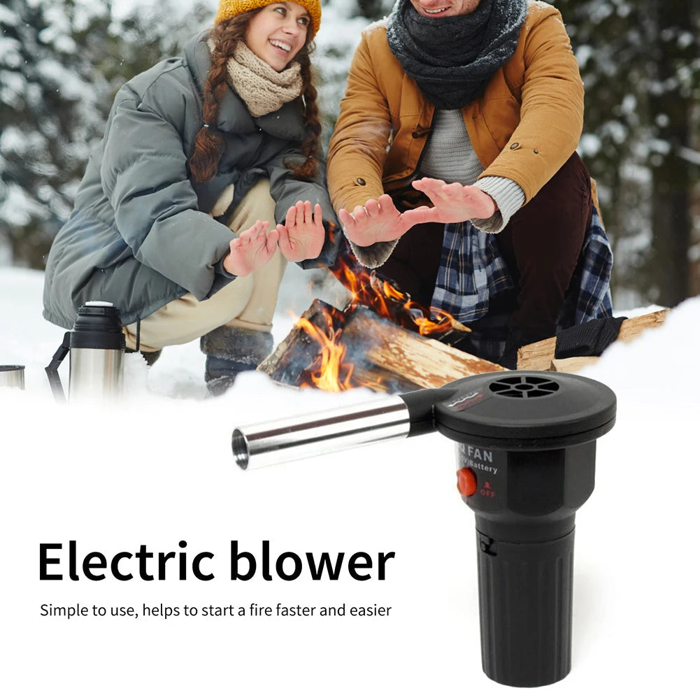 GRILLFORCE – Soplador de fuego portátil de aluminio para encendido eficiente