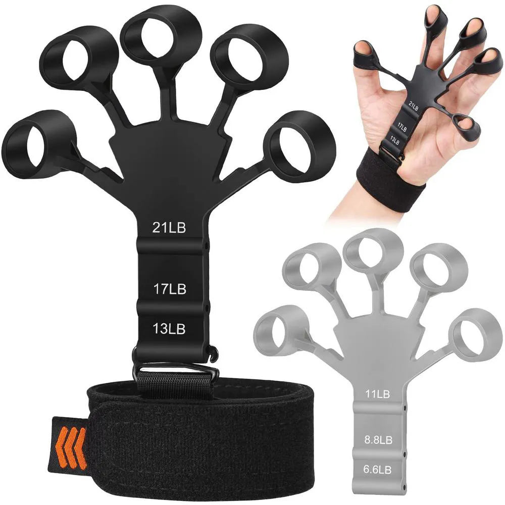PowerGrip Trainer – Entrenador de dedos con resistencia ajustable para fuerza y movilidad