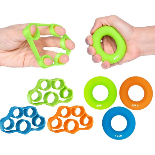 PowerGrip – Set de 6 entrenadores de mano para mejorar la fuerza de agarre y aliviar el dolor