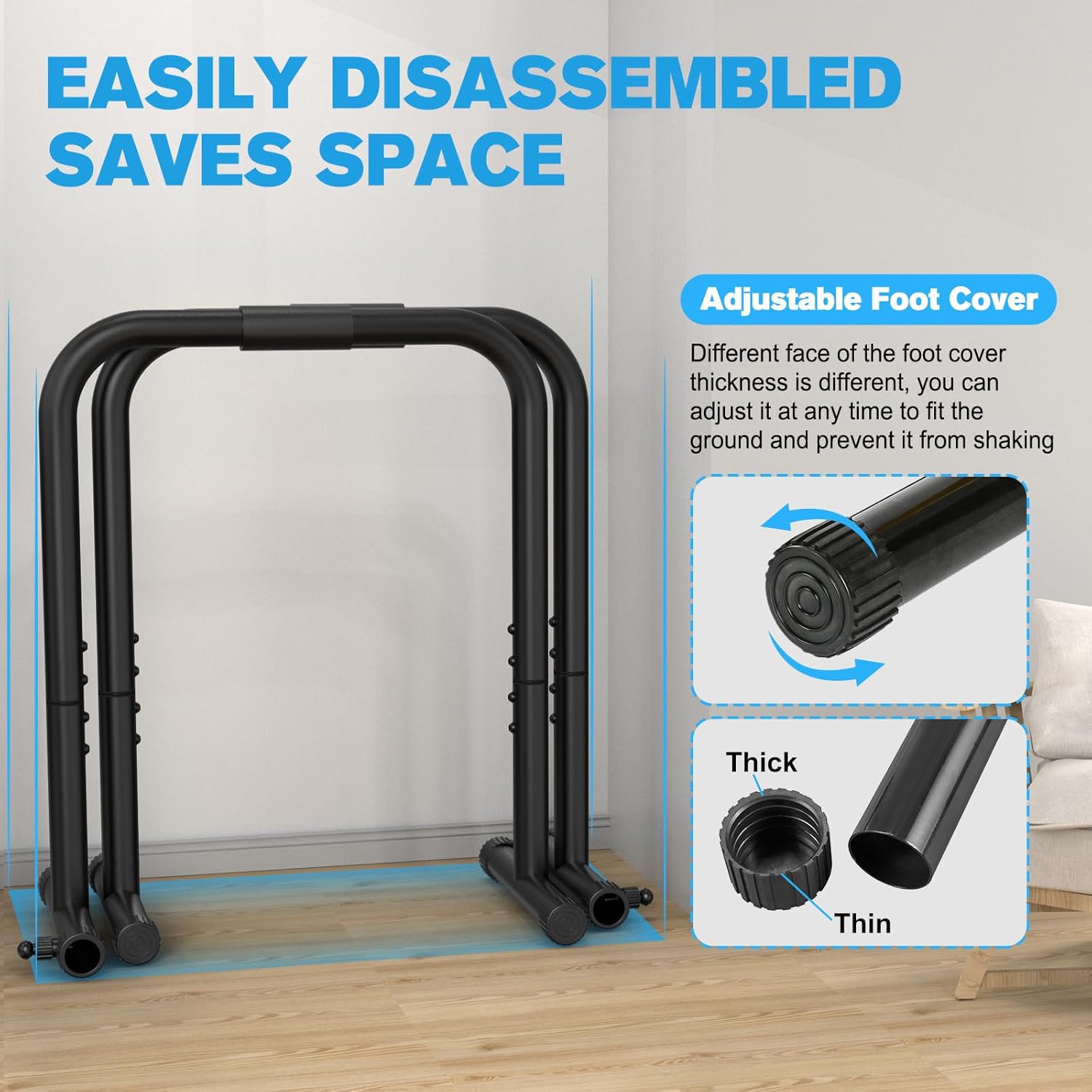 Powerdip – Estación de dips ajustable para entrenamiento de la parte superior del cuerpo en casa