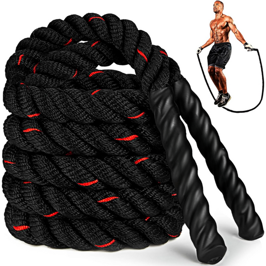 Powerjump – Cuerda para saltar ajustable con pesas para entrenamiento de fuerza y resistencia