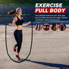 Powerjump – Cuerda para saltar ajustable con pesas para entrenamiento de fuerza y resistencia