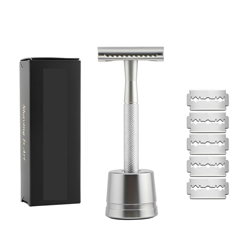 PrecisionBlade – Afeitadora de lujo de 5 cuchillas con mango ergonómico y cuchillas reemplazables