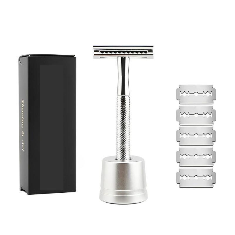 PrecisionBlade – Afeitadora de lujo de 5 cuchillas con mango ergonómico y cuchillas reemplazables