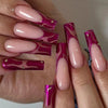Presson Chic – 24 Rosa Kunstnägel mit Kleber für schnellen Salonlook