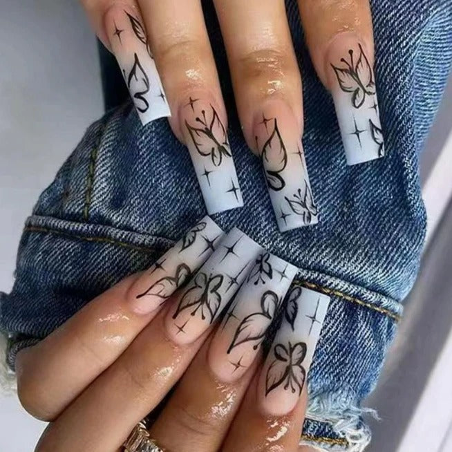 Presson Chic – 24 Rosa Kunstnägel mit Kleber für schnellen Salonlook