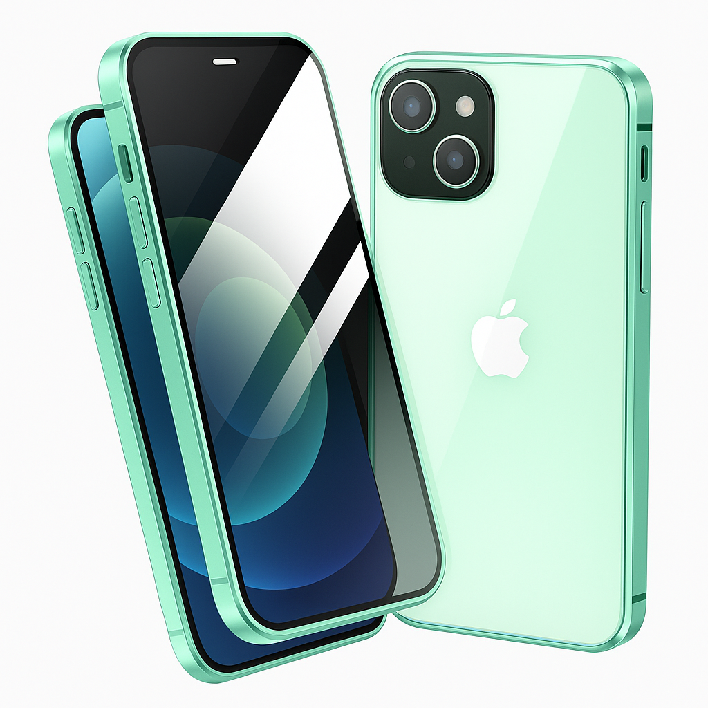 PRIVAGLASS – Magnetisches iPhone-Gehäuse mit Datenschutz & Bildschirmschutz