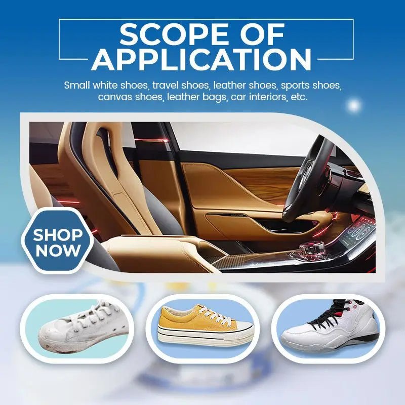 SHOEVIA – Limpiador multiusos para zapatos para un calzado radiante y limpio