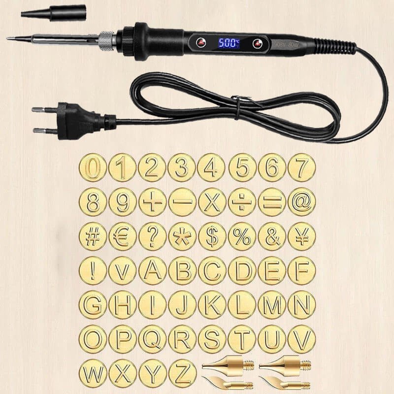 Artiblaze Master Engraving Kit | 58-teiliges Holzbrand- & Gravurset | Einstellbare Temperatur | Multifunktionales DIY-Werkzeug | Holz & Leder