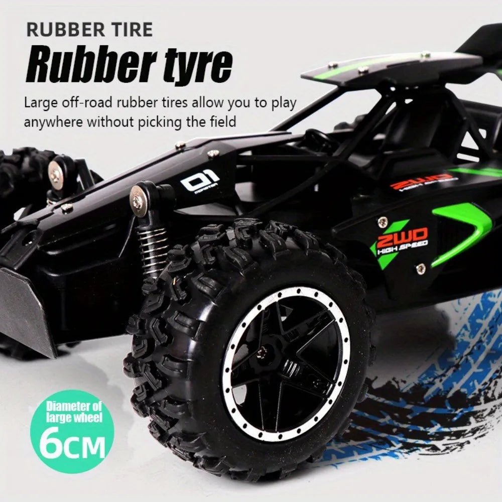RACERUSH – Elektrisches 1:18 Offroad-RC-Auto mit robusten Gummireifen 5