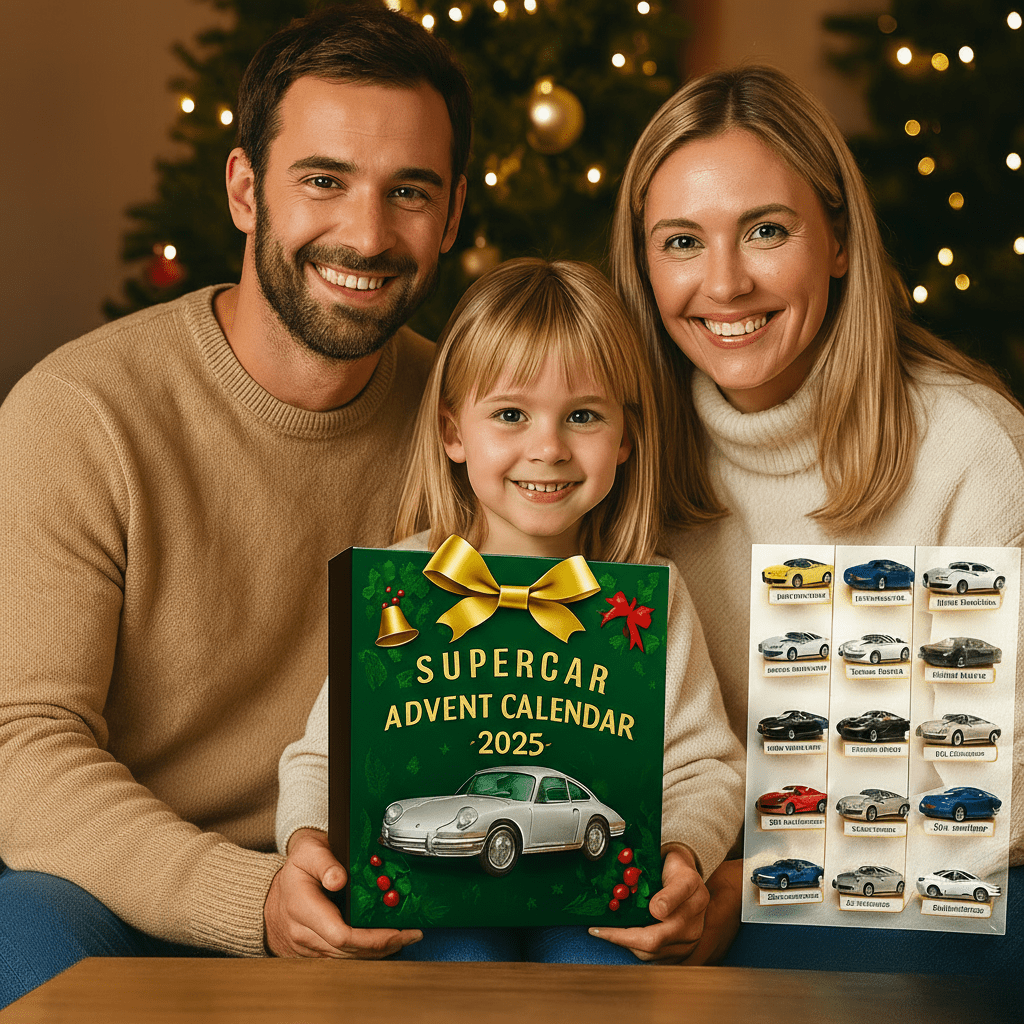 RACERXMAS – Limitierte Auflage 2025 Super-Sportwagen-Adventskalender für Sammler 2