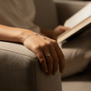RAYLISS – Verstellbares Fingerring-Armband aus Edelstahl mit Kristallen 5