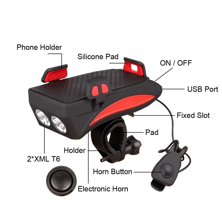 RIDENOVA – All-in-One-Fahrrad-Gadget mit USB-Powerbank und Lichtsteuerung 4