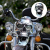 ROADREAPER – LED-Totenkopflampe für Motorräder mit Retro-Chrom-Finish 3