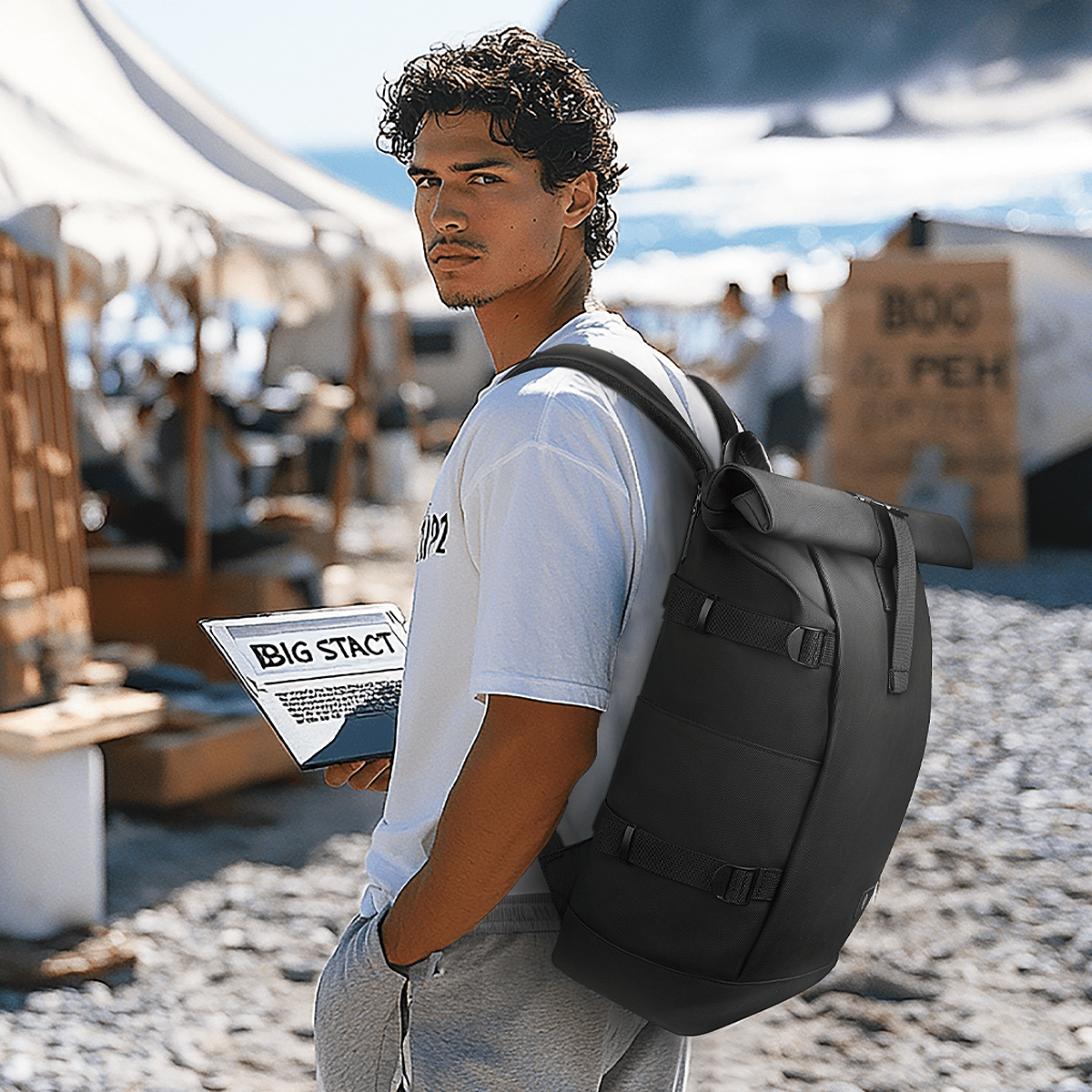 reiserucksack erweiterbar ROLLTRAIL Rucksack – Erweiterbarer Outdoor-Rucksack Mit Laptopfach, Rolltop & Diebstahlschutz – Wohnish