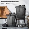 Mochila ROLLTRAIL – Mochila de exterior expandible con compartimento para portátil, cierre enrollable y protección antirrobo