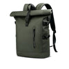 Mochila ROLLTRAIL – Mochila Rolltop Expandible con USB, Compartimento para Portátil y Sistema Anti-Choque