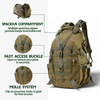 Mochila táctica ROVEX – mochila de 40L para exteriores con sistema MOLLE y construcción militar impermeable