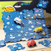 CARPUZZLE – Kreatives Rennstrecken-Puzzle mit Spielauto für Kinder