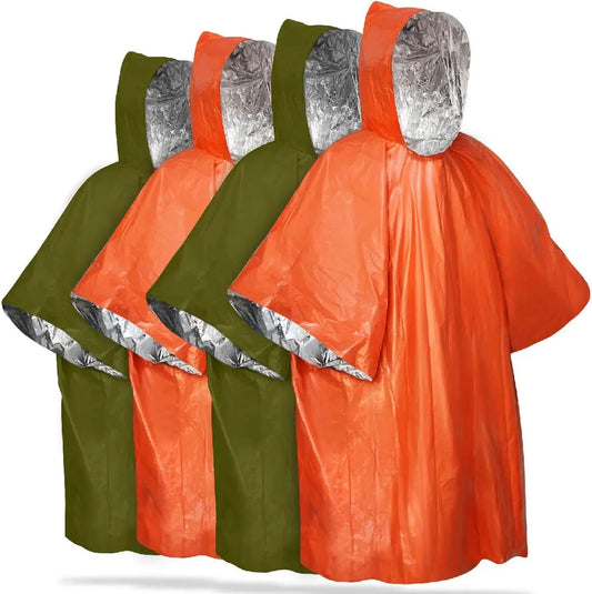 Poncho RainGuard – Poncho de lluvia de emergencia con capucha para protección al aire libre