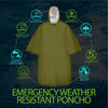 Poncho RainGuard – Poncho de lluvia de emergencia con capucha para protección al aire libre