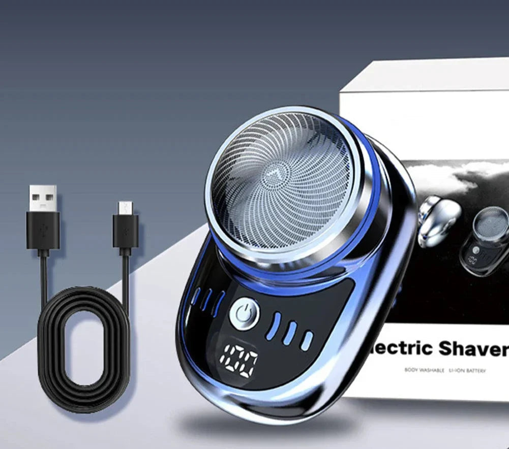 Razorgo Mini Afeitadora – Afeitadora USB compacta con pantalla digital para llevar contigo
