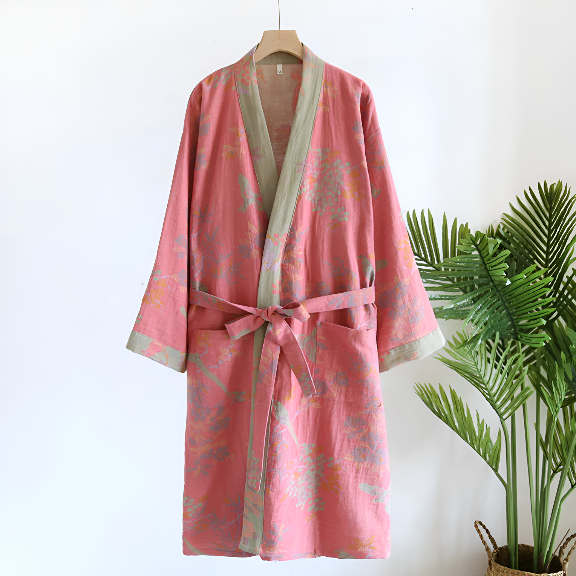 Accappatoio in Cotone Retro Gaze – Accappatoio Leggero in Stile Vintage