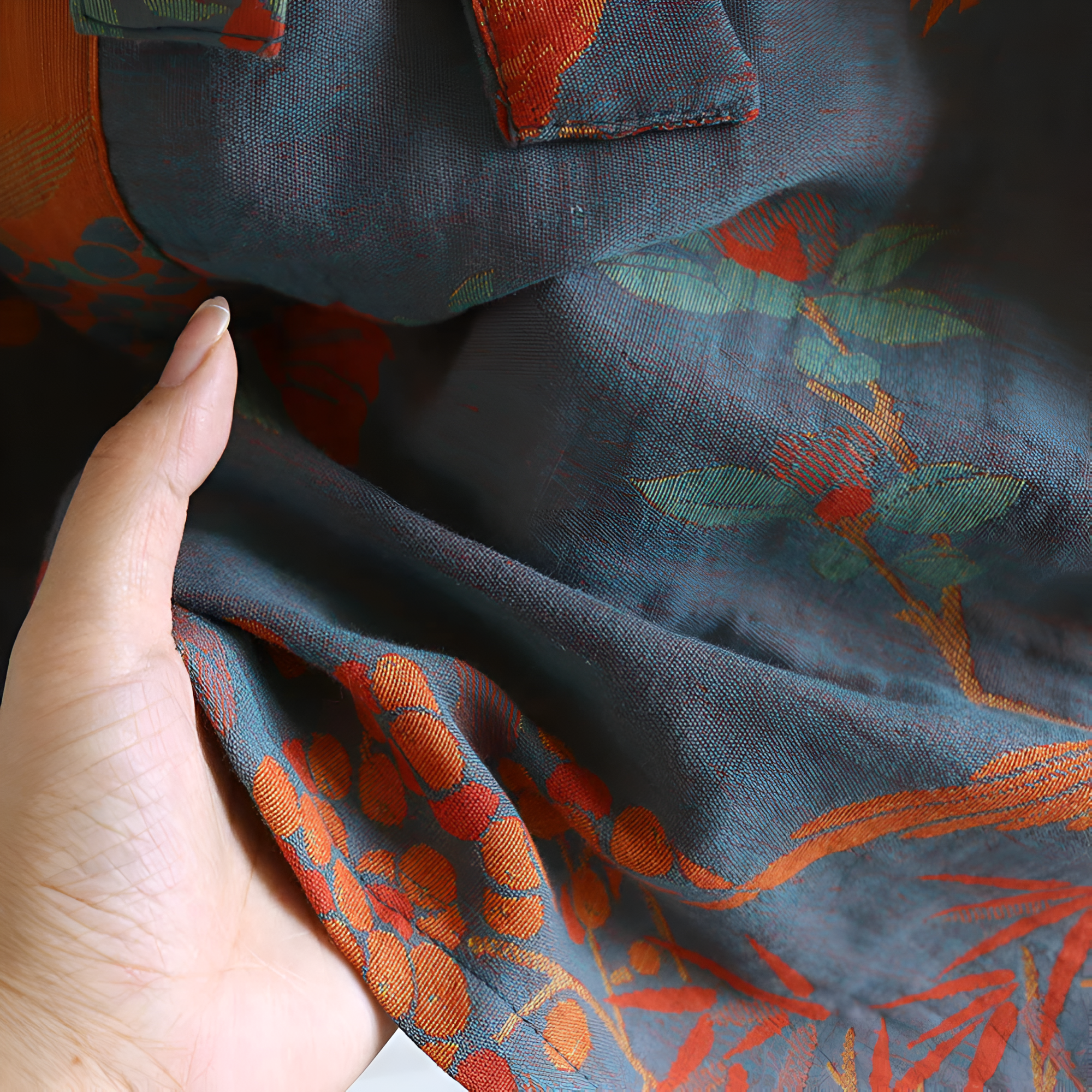 Accappatoio in Cotone Retro Gaze – Accappatoio Leggero in Stile Vintage