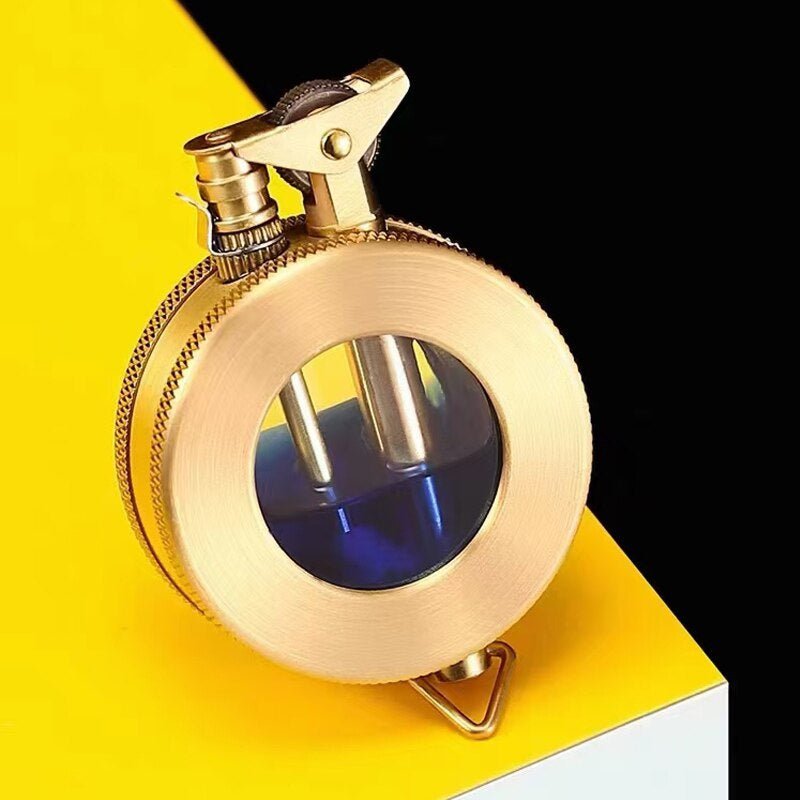 FLAMETRACK – Retro Metall Kerosin Feuerzeug im kompakten Vintage-Design