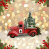 Roter Vintage-LKW Weihnachtsschmuck Mit Minibaum – Nostalgischer Baumschmuck 8