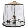 MOUSTIQUAIRE ECOSHIELD – Moustiquaire pour parasols jusqu'à 4 m – Réglable et avec fermeture éclair