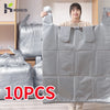 SACS DE RANGEMENT EN HDPE – Sacs de rangement grande capacité pour vêtements, jouets et linge de lit – Lot de 10