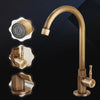 Robinet GoldenSwan – Robinet ancien au design col de cygne pour cuisine et jardin