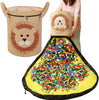 SAC DE RANGEMENT POUR JOUETS EN FEUTRE – Sac de jouets pliable en feutre avec motif animal pour chambre d'enfant et tapis de jeu