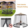 MOUSTIQUAIRE ECOSHIELD – Moustiquaire pour parasols jusqu'à 4 m – Réglable et avec fermeture éclair