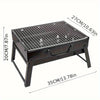 CampFlare Houtskoolgrill – Compact & robuust voor grillen onderweg