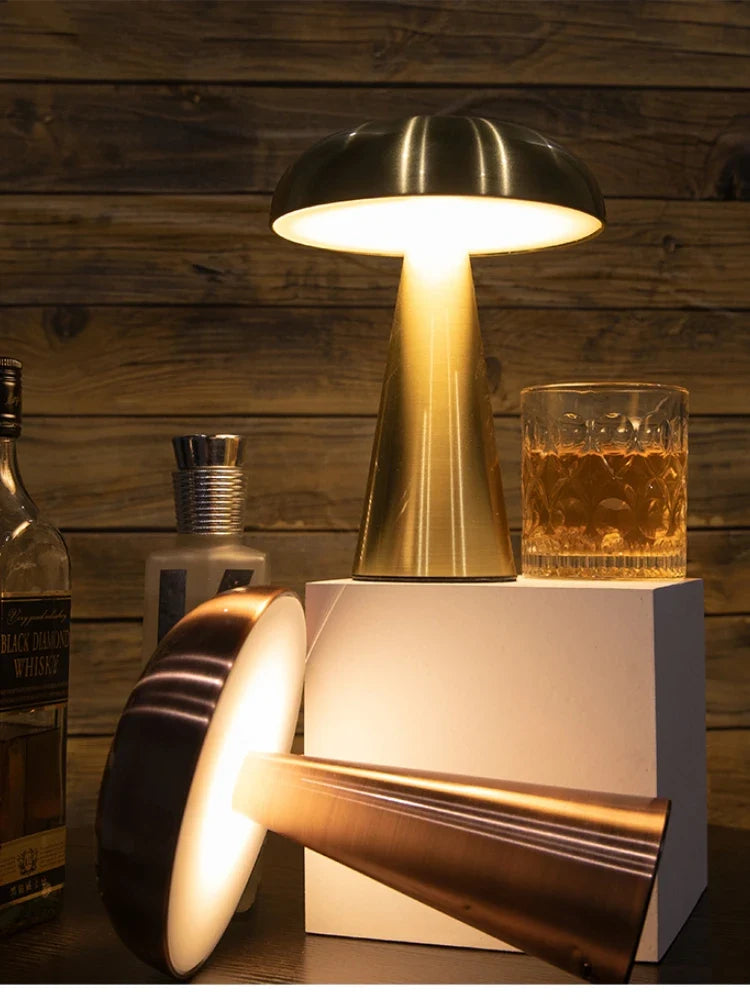 Metall Pilz Lampe
