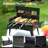 GrillMate Fold – Parrilla de acero plegable para barbacoa móvil y disfrute espontáneo del asado