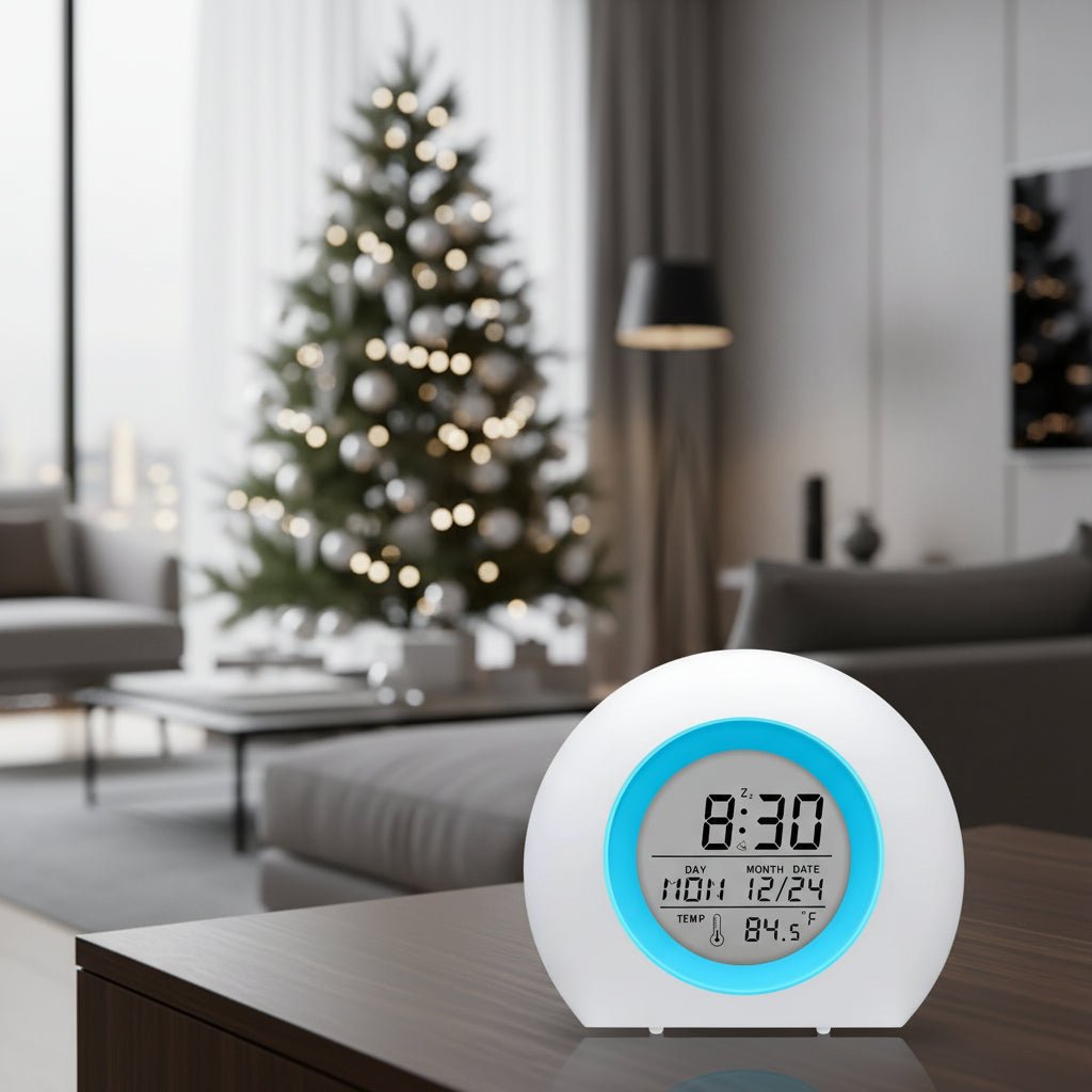 TIMEBUG – Kinder Wecker mit 7-Farb-Nachtlicht & Snooze