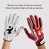 Baseball Batting Gloves High Grip Sports Receiver Glove Protective Non Slip American Football Gloves for Youth and Adult