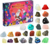 CRYSTALGEMS – Calendrier de l'Avent magique avec 24 cristaux naturels