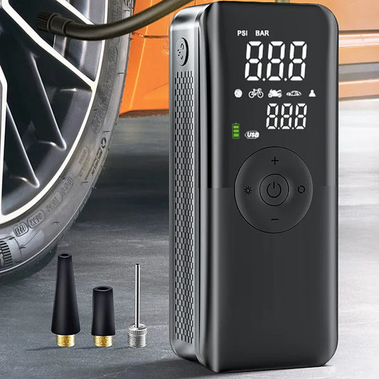 TireJet – Gonfleur de pneus portable avec batterie pour voiture et vélo