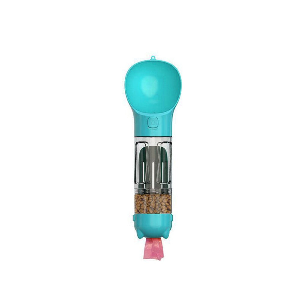 Snackbuddy Pro – 2-in-1 Wasser- & Futterflasche mit Kotbeutelhalter