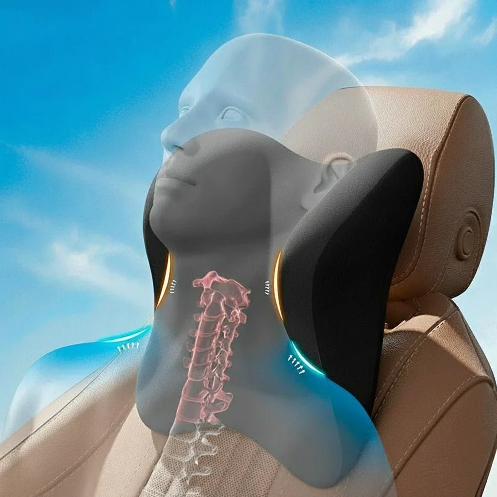 ERGOSNOOZE – Memory Foam Auto-Nacken- & Lendenkissen für maximalen Komfort