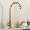 Robinet GoldenSwan – Robinet ancien au design col de cygne pour cuisine et jardin